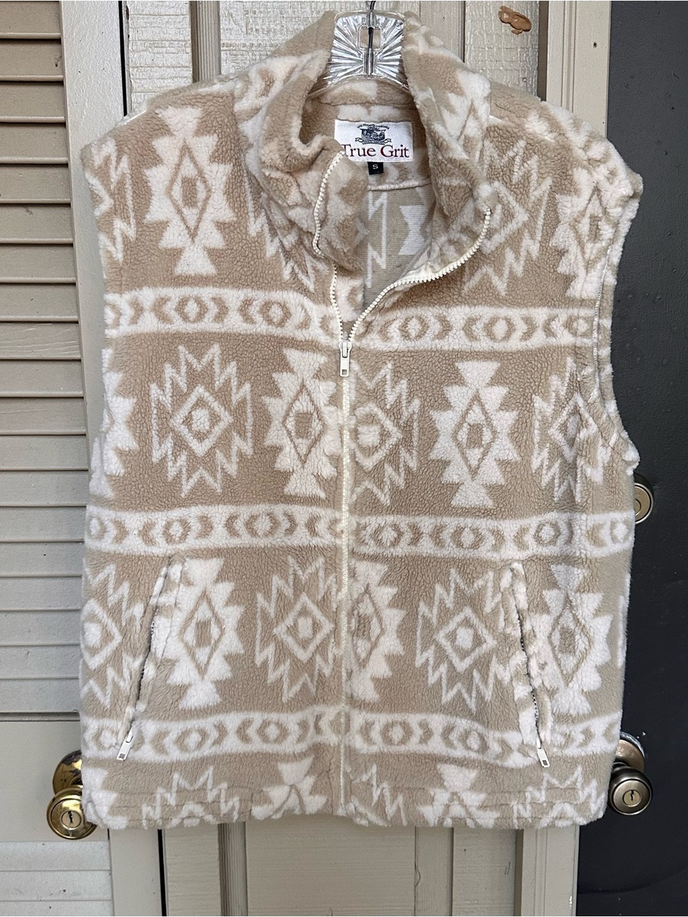 True Grit Western Aztec Vest Size Small